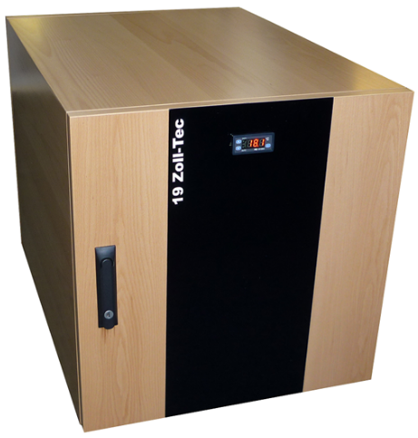 Kleiner Büro EDV-Schrank mit Echtholzfurnier Office Rack Buche